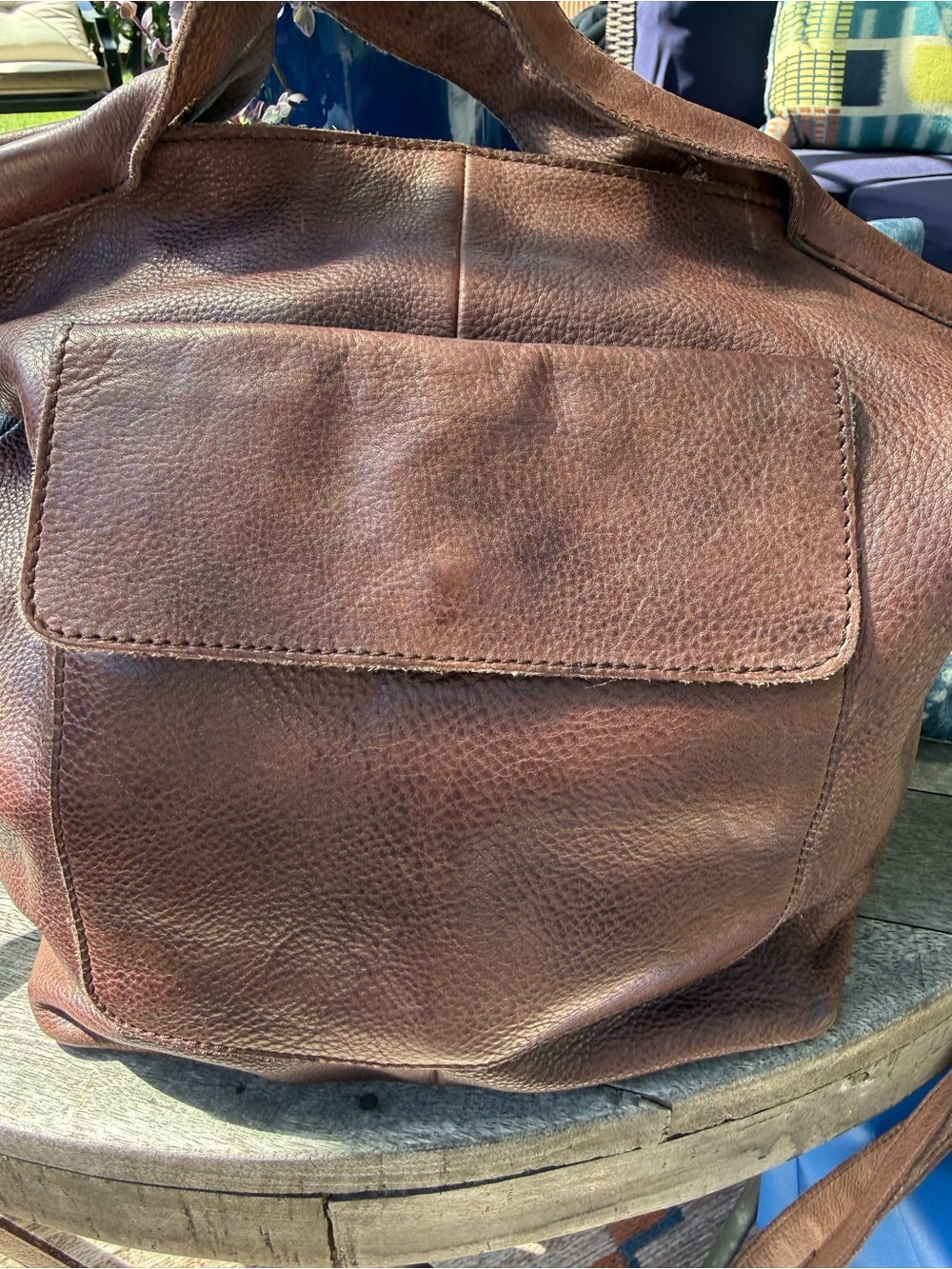 Latico Bianca -Brown Pebbled Leather Tote with Front Pocket
Great condition! - Picture 4 of 6